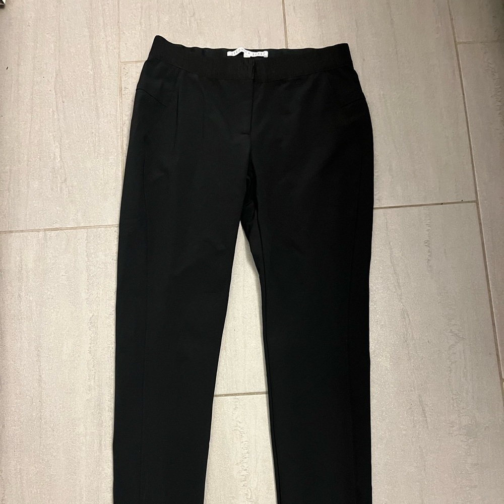 Veronica Beard Black Slim Ankle Pants Size 6 Stretch Tailored - Picture 5 of 8